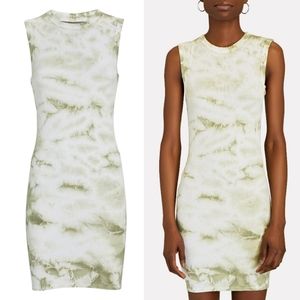 Enza Costa Silk Rib Tie-Dye Tank Dress Size S